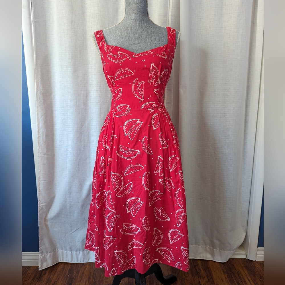 Emily & Fin hot pink watermelon dress